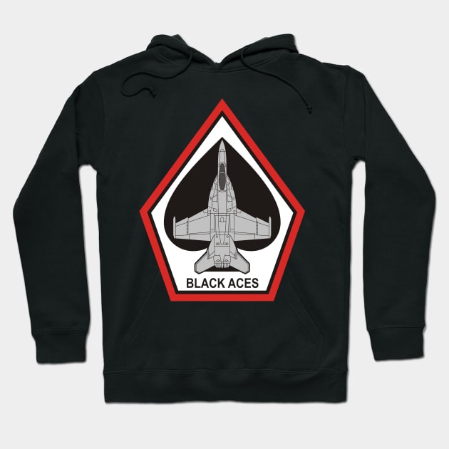 VFA-41 Black Aces - F/A-18 Hoodie by MBK